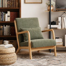 Load image into Gallery viewer, Taru Linen Armchair - Dark Green