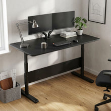 Load image into Gallery viewer, Hector 120cm Height-Adjustable Computer Desk - Black