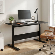 Load image into Gallery viewer, Hector 120cm Height-Adjustable Computer Desk - Black