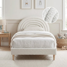 Load image into Gallery viewer, Lydia King Single Bed Frame - Cream