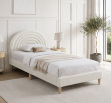 Load image into Gallery viewer, Lydia King Single Bed Frame - Cream