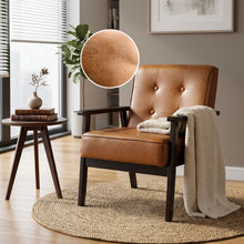 Load image into Gallery viewer, Ronan PU Armchair - Brown