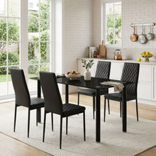 Load image into Gallery viewer, Benjamin 5 Piece 1.4m Dining Set - Black