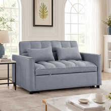 Load image into Gallery viewer, Vida 2 Seater Sofa Bed - Grey