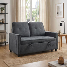 Load image into Gallery viewer, Kauri Boucle 2 Seater Sofa Bed - Dark Grey