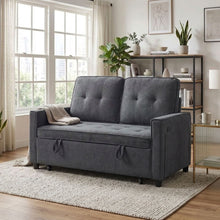 Load image into Gallery viewer, Kauri Boucle 2 Seater Sofa Bed - Dark Grey
