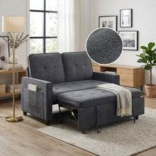Load image into Gallery viewer, Kauri Boucle 2 Seater Sofa Bed - Dark Grey