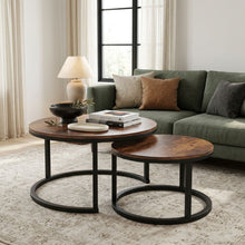 Load image into Gallery viewer, Buir Nesting Coffee Table - Set of 2 - Light Cherry