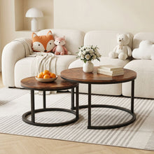 Load image into Gallery viewer, Buir Nesting Coffee Table - Set of 2 - Light Cherry