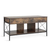 Load image into Gallery viewer, Vault Lift-Top Storage Coffee Table - Rustic Brown