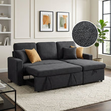 Load image into Gallery viewer, Amy 3 Seater Sofa Bed with Storage - Dark Grey