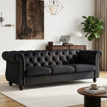 Load image into Gallery viewer, Emily Velvet 3 Seater Sofa – Black