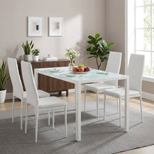 Load image into Gallery viewer, Samuel 5 Piece 1.4m Dining Set - White