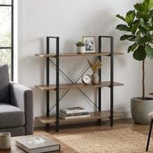 Load image into Gallery viewer, Forge 3 Tier Bookshelf - Light Grey Wood (0.064m³ - 14.5kg)