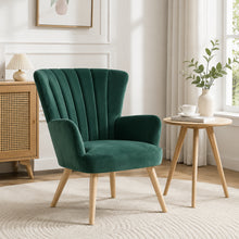 Load image into Gallery viewer, Neil Velvet Armchair - Green