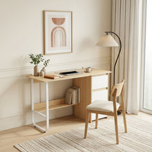 Load image into Gallery viewer, Gavin 120cm Computer Desk with Drawers - Natural + White (0.091m3 - 24.5kg)