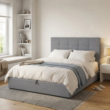 Load image into Gallery viewer, Kano Queen Gas Lift Bed Frame - Grey