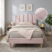 Load image into Gallery viewer, Daisy Velvet King Single Bed Frame - Pink