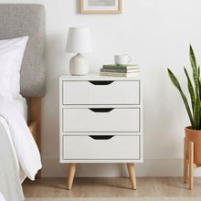 Load image into Gallery viewer, Drew Bedside Table - Maple & White