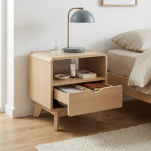 Load image into Gallery viewer, Fredy Bedside Table - Natural Oak