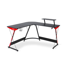 Load image into Gallery viewer, Hunter L-Shaped Gaming Desk - Black