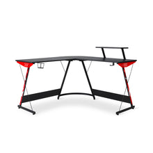 Load image into Gallery viewer, Hunter L-Shaped Gaming Desk - Black