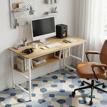 Load image into Gallery viewer, Carter 120cm Computer Desk - Maple + White
