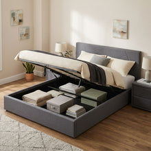 Load image into Gallery viewer, Geova Queen Gas Lift Bed Frame - Dark Grey