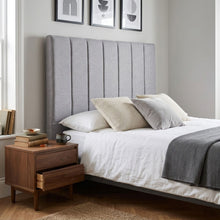 Load image into Gallery viewer, Linesta Queen Upholstered Headboard - Light Grey