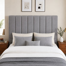 Load image into Gallery viewer, Linesta Queen Upholstered Headboard - Light Grey
