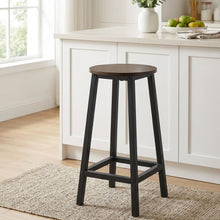 Load image into Gallery viewer, Brick Metal Bar Stool - Rustic Brown + Black