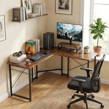 Load image into Gallery viewer, Marcus Gaming Corner Desk - Rustic Brown