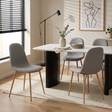 Load image into Gallery viewer, Arlo Linen Dining Chair - Set of 4 - Light Grey