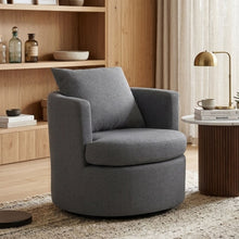 Load image into Gallery viewer, Luva Linen Swivel Armchair - Dark Grey
