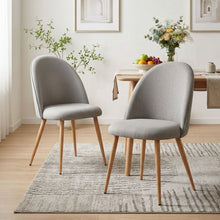 Load image into Gallery viewer, Wyatt Linen Dining Chair - Set of 2 - Light Grey