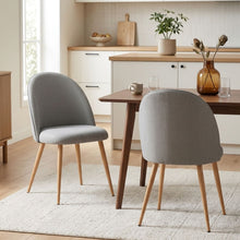 Load image into Gallery viewer, Wyatt Linen Dining Chair - Set of 2 - Light Grey