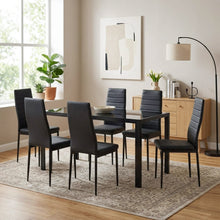 Load image into Gallery viewer, Samuel 7 Piece 1.6m Dining Set - Black