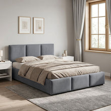 Load image into Gallery viewer, Laro Queen Gas Lift Bed Frame - Grey