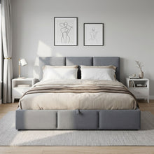 Load image into Gallery viewer, Laro Queen Gas Lift Bed Frame - Grey
