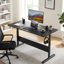 Load image into Gallery viewer, Hector 140cm Height-Adjustable Computer Desk - Black