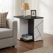 Load image into Gallery viewer, Dustin Side Table - Oak Grey + White
