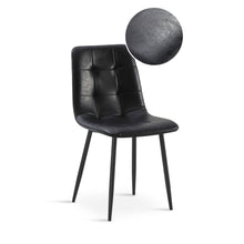 Load image into Gallery viewer, David PU Leather Dining Chair - Set of 4 - Black