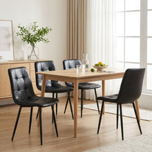 Load image into Gallery viewer, David PU Leather Dining Chair - Set of 4 - Black