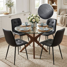Load image into Gallery viewer, David PU Leather Dining Chair - Set of 4 - Black