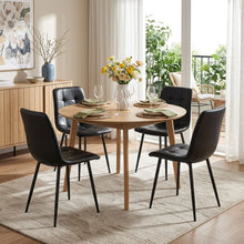 Load image into Gallery viewer, David PU Leather Dining Chair - Set of 4 - Black