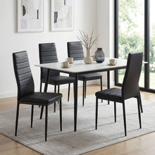 Load image into Gallery viewer, Ethan PU Leather Dining Chair - Set of 4 - Black