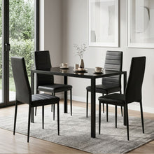 Load image into Gallery viewer, Ethan PU Leather Dining Chair - Set of 4 - Black