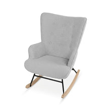 Load image into Gallery viewer, Ava Boucle Rocking Armchair - Light Grey