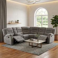 Load image into Gallery viewer, Silverdale Fabric Manual Recliner Corner Sofa - Grey