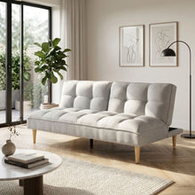 Load image into Gallery viewer, 23207-barton-3-seater-sofa-bed-light-grey-2605212